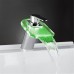 Tap Glass Color Waterfall Bathroom Sink Faucet Basin Temperature Mixer tap - B076Z7R261